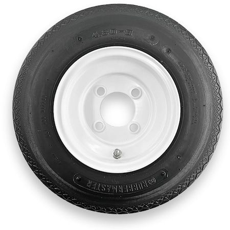 Rubbermaster - Steel Master Rubbermaster 4.80-8 4 Ply Highway Rib Tire and 4 on 4 Stamped Wheel Assembly 598904